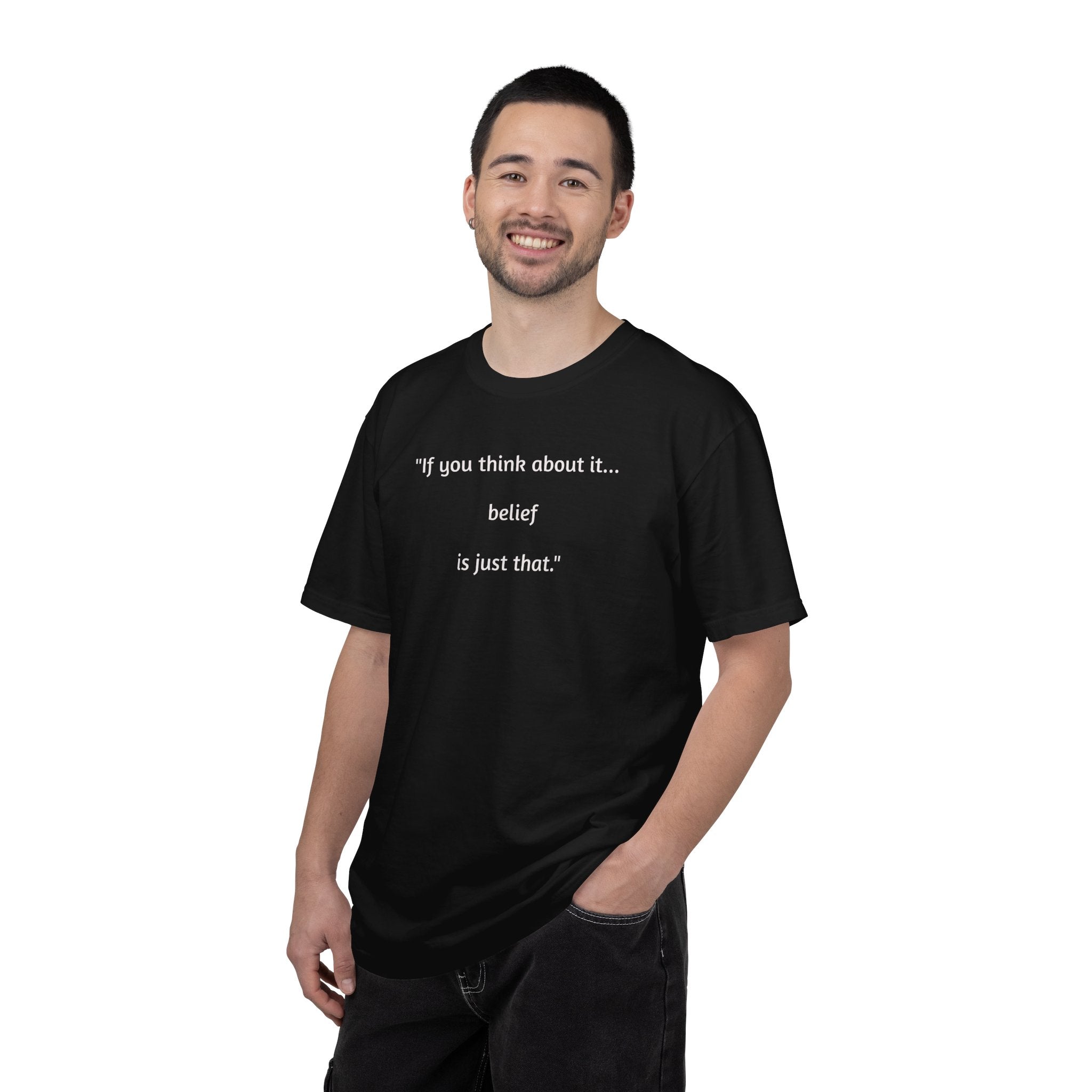 Stop and Think Tee — Philosophical Quote T-Shirt