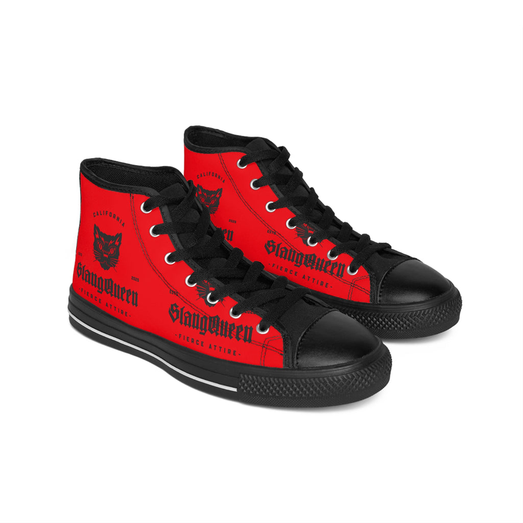 Slang Queen High-Top Sneakers — "Fierce Attire"