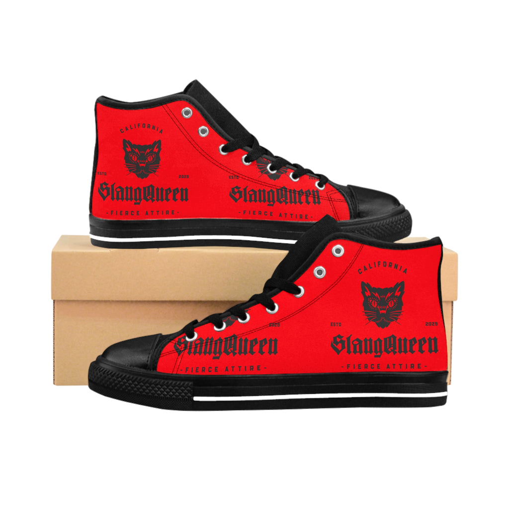 Slang Queen High-Top Sneakers — "Fierce Attire"