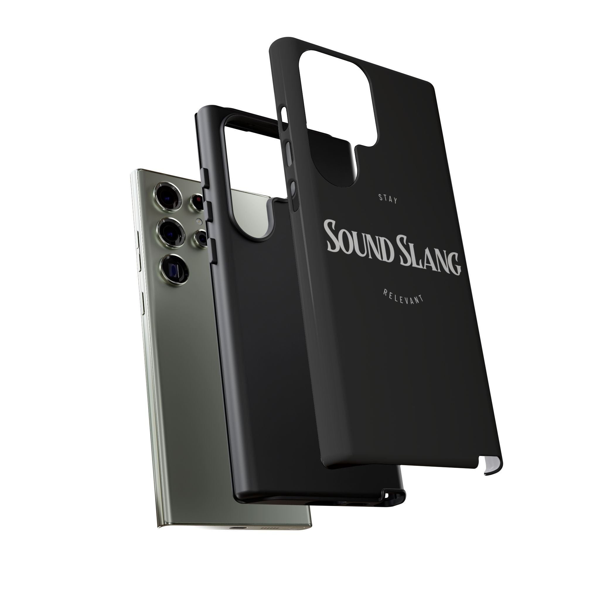 Sound Slang Tough Phone Case — Stay Relevant Black Protective Cover