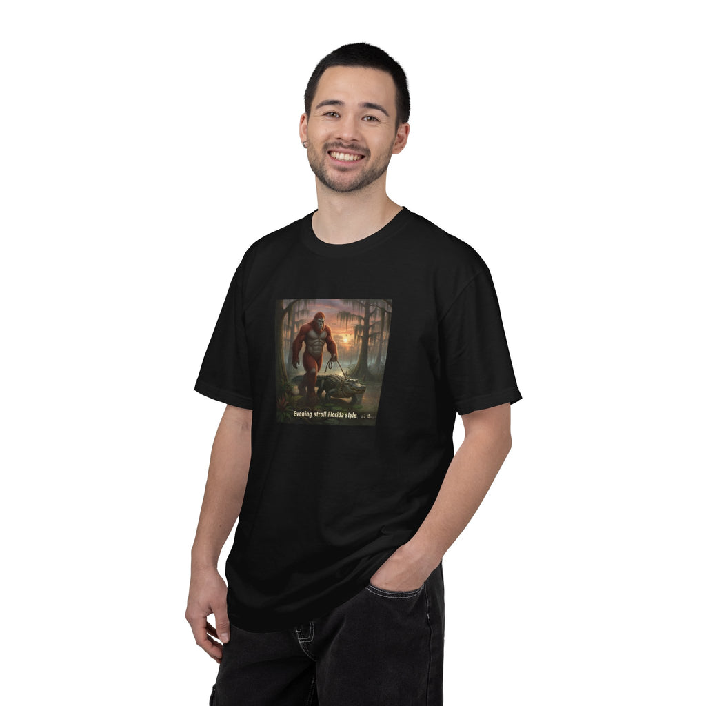 Bigfoot Walking His Gator T-Shirt — Florida style