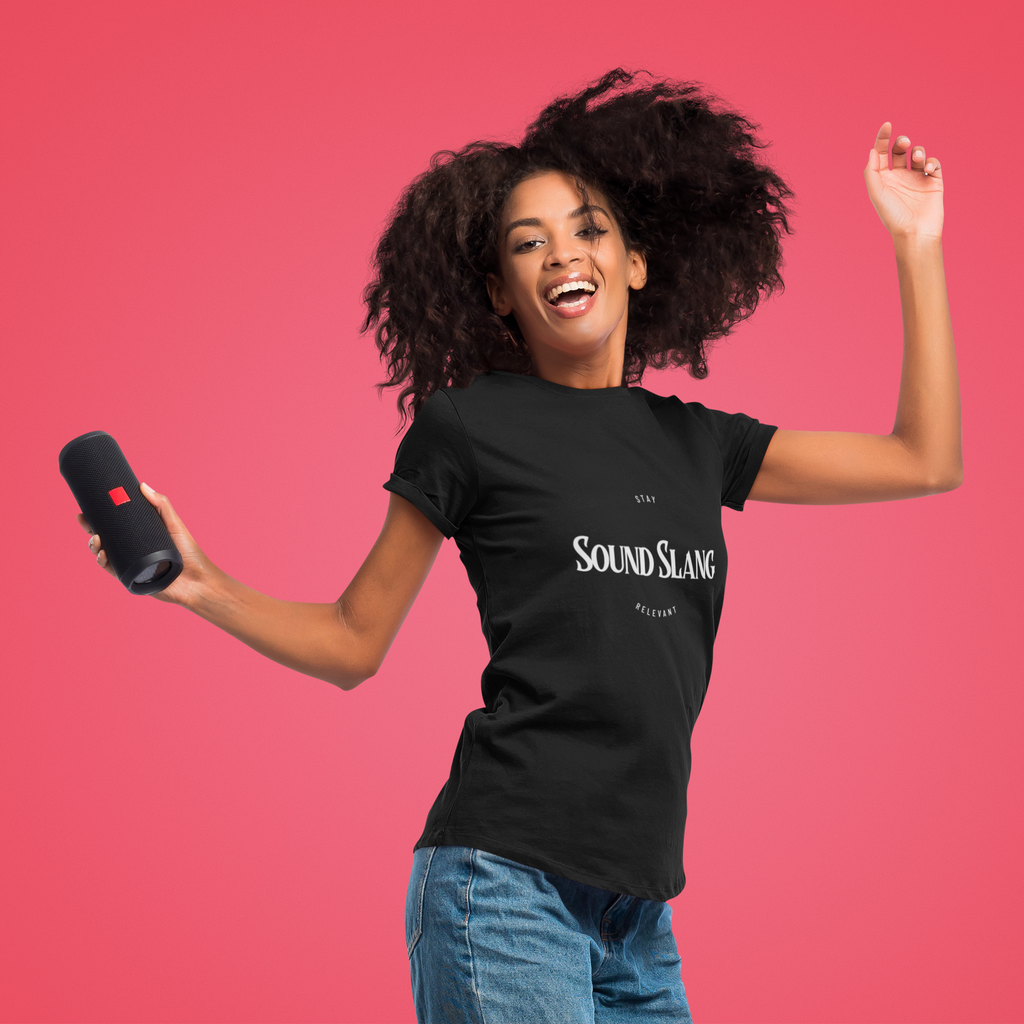 Musicians & Audio Lovers Concert T-Shirt — White Text on Black