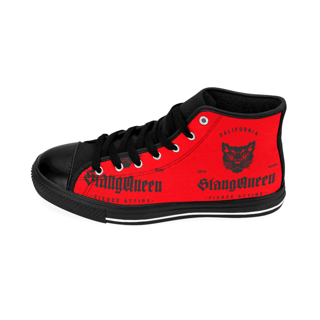 Slang Queen High-Top Sneakers — "Fierce Attire"