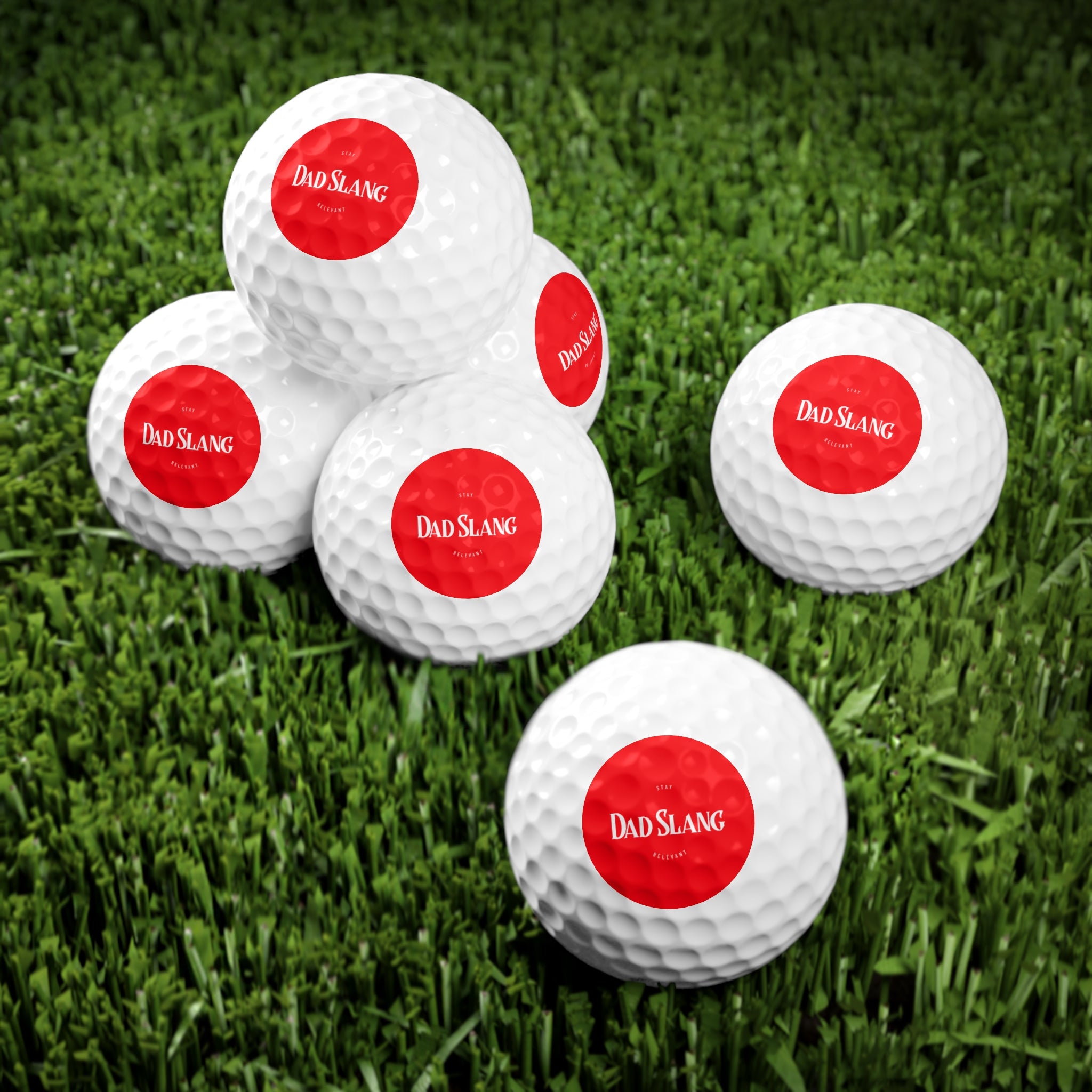"Stay Relevant" Golf Balls, 6pcs