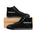 Sound Slang High-Top Sneakers — Black Graphic Men’s Classic Sneakers
