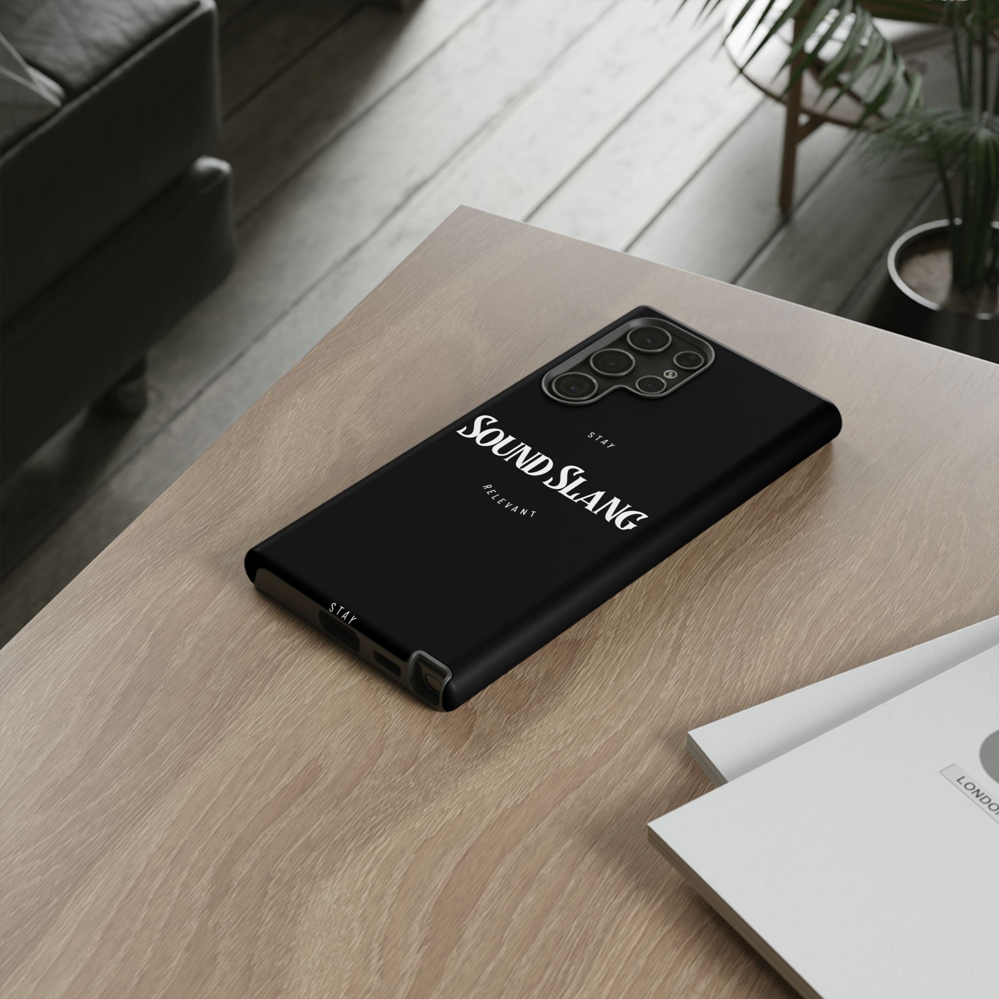 Sound Slang Tough Phone Case — Stay Relevant Black Protective Cover