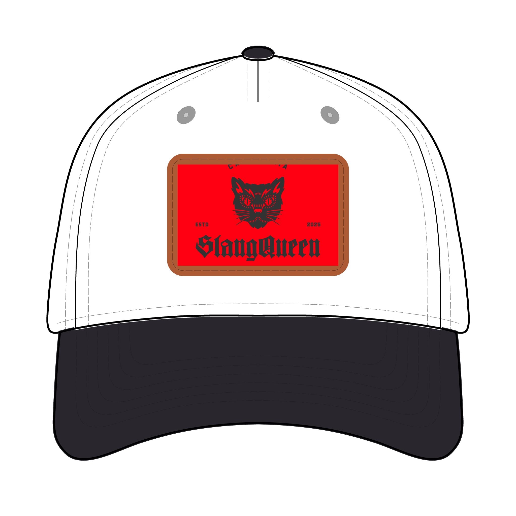 Slang Queen Leather Patch Baseball Cap