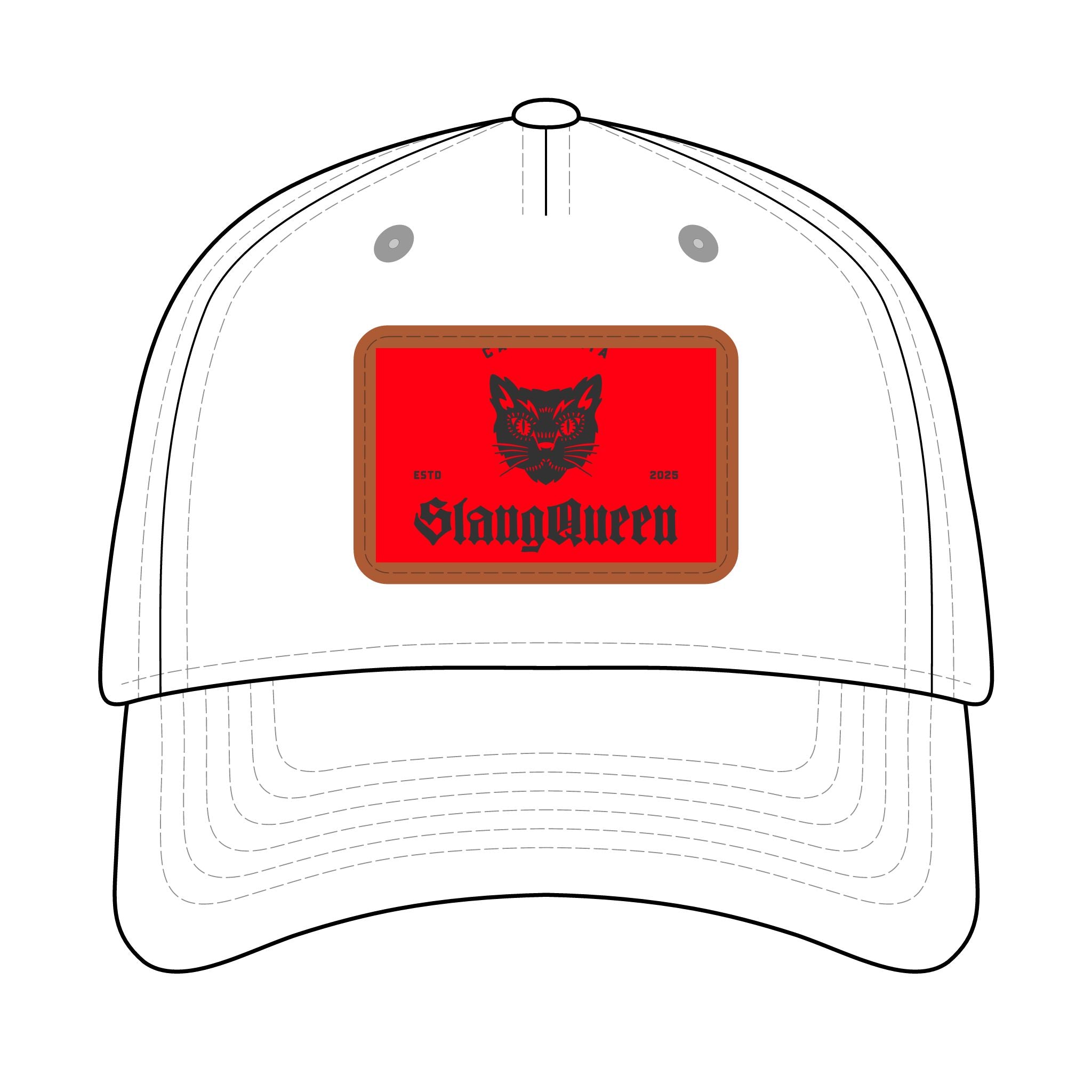 Slang Queen Leather Patch Baseball Cap