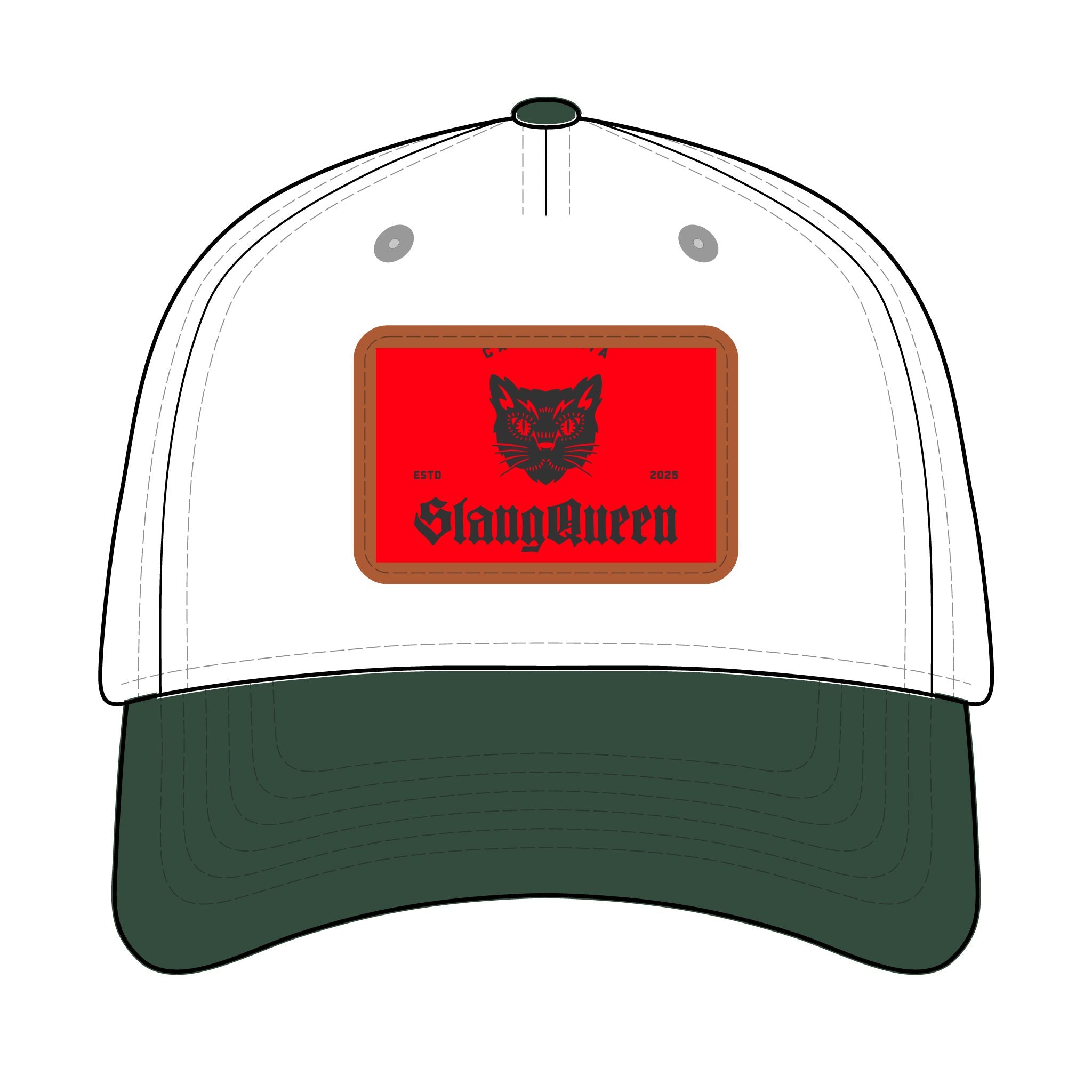 Slang Queen Leather Patch Baseball Cap