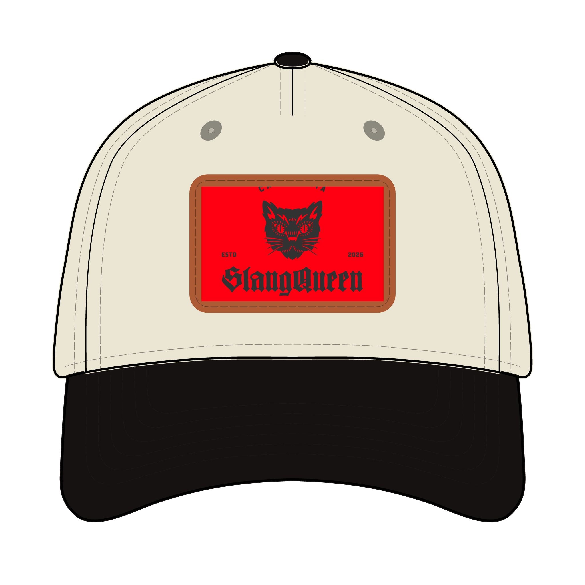 Slang Queen Leather Patch Baseball Cap