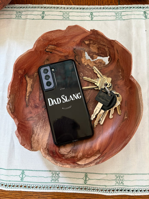Dad Slang Tough Phone Case — Stay Relevant - Black Protective Cover